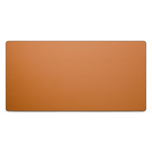 Jotsome Leather Desk Pad Mat, 34" x 17", Tan | Non-Slip Desk Blotter Pad - Desk Protector for Office, Home, Laptop and Desktop - color: Tan, size: 34" x 17"