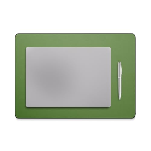 Jotsome Leather Desk Pad Mat, 17" x 12", Forest Green | Non-Slip Desk Blotter Pad - Desk Protector for Office, Home, Lap Desk, Laptop and Desktop - color: Forest Green, size: 17" x 12"