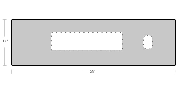 Premium Felt Desk Mat | Medium 12" x 36" | Multifunctional Desk Pad for Home Office | Light Gray - color: Light Gray, size: 12" x 36"