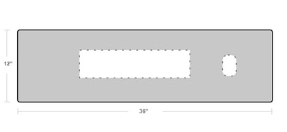 Premium Felt Desk Mat | Medium 12" x 36" | Multifunctional Desk Pad for Home Office | Light Gray - color: Light Gray, size: 12" x 36"