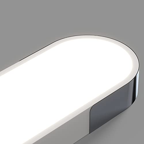 Qcyuui Dimmable LED Ceiling Light Modern Acrylic Linear LED Ceiling Lamp 39.4in Semi Flush Mount Wraparound Shape Lighting Fixture with Remote Control for Kitchen Dining Room (48W/3000-6500K) - color: Dimm/48W/39.4IN/3000-6500K, size: 39.4in
