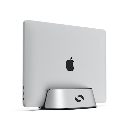 HumanCentric Vertical Laptop Stand in Silver Aluminum, Adjustable - color: Aluminum Silver