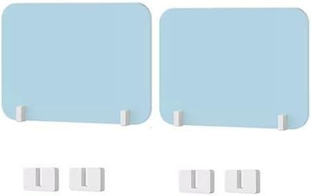 Desk Divider, 2-Pack, Noise Reducing and Visual Distraction Panel, Blue, 50x30cm, Office Partition for Workspaces, Enhance Focus Productivity - color: Blu, size: 50X30CM