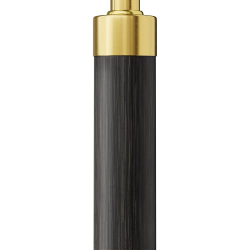 Real Wood Floor Lamps for Living Room Bedroom, 62" Mid Century Modern Lamp - color: Black & Gold