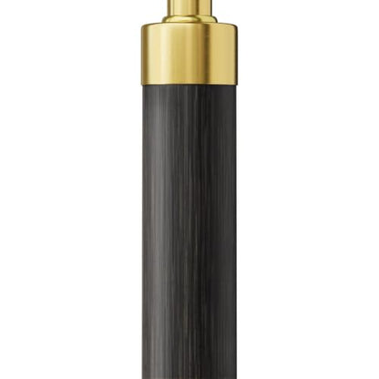 Real Wood Floor Lamps for Living Room Bedroom, 62" Mid Century Modern Lamp - color: Black & Gold
