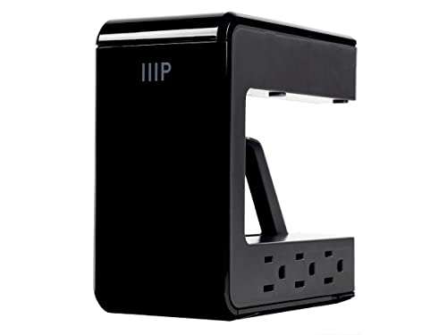 Monoprice Desk Mount C-Shaped Surge Protector, 6 Outlets with 2 USB Type-A and 1 USB Type-C Charging Ports - Workstream Collection