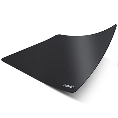 Senetem 4-Pack Mouse Pad, Smooth Gaming Mousepad, Non-Slip Black - size: 11L x 8.6W inches