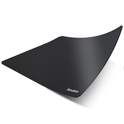Senetem 4-Pack Mouse Pad, Smooth Gaming Mousepad, Non-Slip Black - size: 11L x 8.6W inches