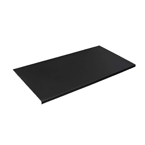 Desk Pad with Edge-Locked Protection, Waterproof Office Table Protector for Laptop Keyboard, Home Non-Slip Gaming Writing Mat (Black,23.6x13.7in) - color: Black, size: 23.6x13.7in