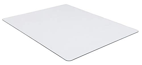 Lorell Tempered Glass Chairmat, 48" Width x 60" Depth x 0.25" Thickness, Clear, 1 Each - size: 48" x 60"