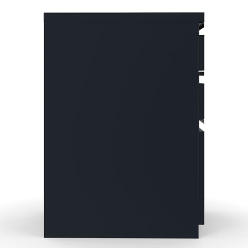 Staples 3-Drawer Vertical File Cabinet, Letter Size Documents, Lockable, 19.88" D x 15" W x 27.75" H, Black - color: Black, size: 1 Pack, style: 20'' Depth