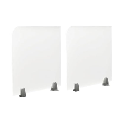 2PACK Acrylic Free Standing Screen, 23 x 18 inch Clear Divider for Desk Privacy Home & Office Partitions for Table Top Workstation, P Cubicle Panel for Work - size: 2PCS 23" x 18"