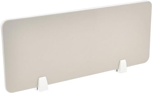 Desktop partition Desk Divider,Stand Up Clamp Privacy Panel Decorative Partitions Office Screen Partition(Beige,23.6x11.8in) - color: Beige, size: 23.6x11.8in