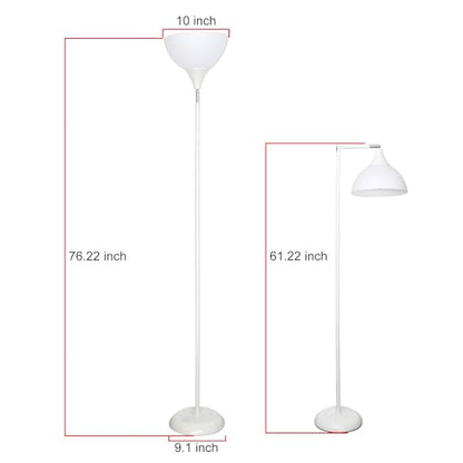 Flexible 90-Degree Foldable Floor Lamp - Remote Control, Stepless Color Temp & Brightness, Space-Saving Adjustable Standing Light for Bedroom, Office, Living Room & Study White - color: White