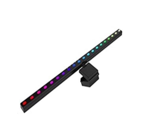 RGB Computer Monitor Light Bar Music Rhythm Dimmable Screen Hanging Desk Lamp for Gaming Reading - color: Straight RGB 60CM
