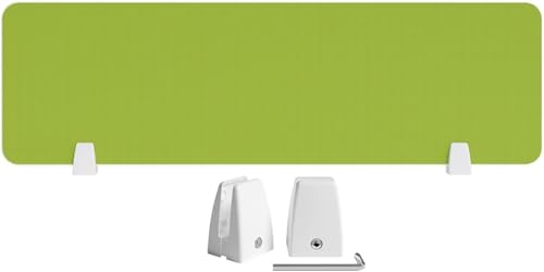 Desk Acoustic Divider Panel – 30 cm Height Soundproofing Cubicle Partitions for Office & Classroom, Clamp Design, Noise Reduction Privacy Enhancement - color: Verde, size: 60x30cm