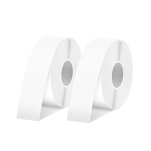 SUPVAN E-Series Continuous Label, 2 Packs, 0.59'' W × 19.68' L, White - size: 2 Packs