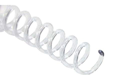 Akiles Spiral Coil Binding Spines 13mm x 305mm (1/2 x 12-inch), Clear | 4:1 pitch, pk of 100 - color: Clear, size: 13mm x 305mm (1/2" x 12")