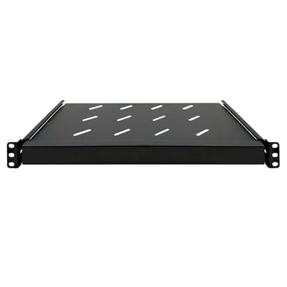 Electriduct 1U Keyboard Tray - Fully Extendable Universal 19" Rack Mount Sliding Shelf for Network Equipment Server Cabinet Enclosure with 3-Rail System and Mounting Hardware - 10.8" Deep