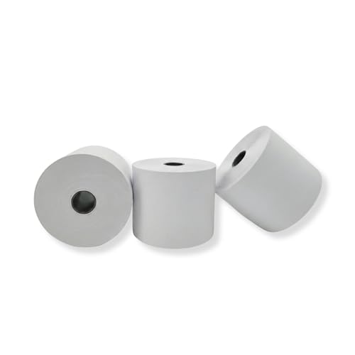 2 1/4" x 150' White Adding Machine Paper Rolls – One Ply Register/Calculator/10-Key Paper for Printing Calculators and Registers – 16 Rolls