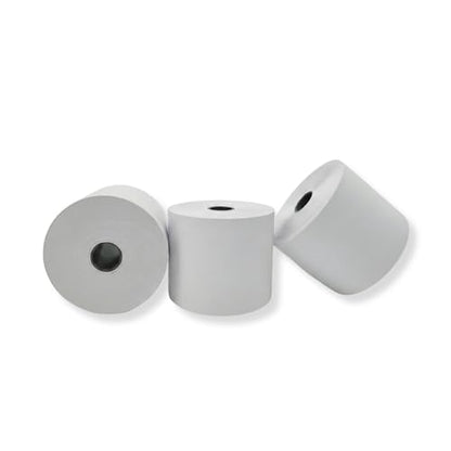 2 1/4" x 150' White Adding Machine Paper Rolls – One Ply Register/Calculator/10-Key Paper for Printing Calculators and Registers – 16 Rolls