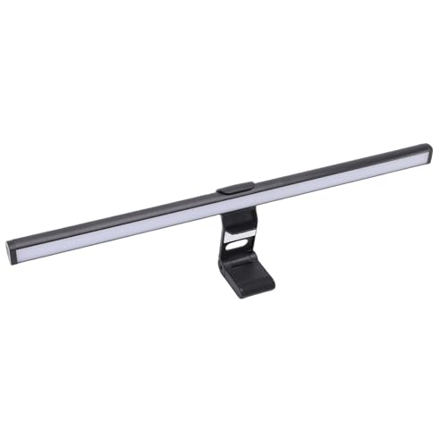 Fabater Monitor Light Bar, 245LM Dual Sided LED Desk Lamp with 3 Color Temperatures 3000K 4000K Care Dimmable Brightness, Desk Light with Clamp for Computer Screen USB Powered