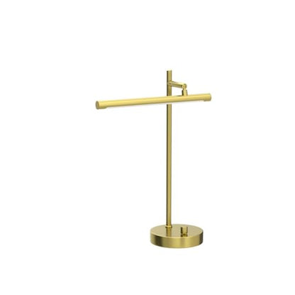 Globe Electric 52889 West 15" LED Integrated Desk Lamp, Matte Brass, 200 Lumens, Dimmer Rotary Switch - color: West, size: 15 inch