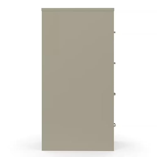 Staples Commercial 4-Drawer Vertical File Cabinet, Letter Size, Lockable, Putty, Steel, 51.97H x 15W x 22D - color: Putty