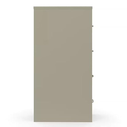 Staples Commercial 4-Drawer Vertical File Cabinet, Letter Size, Lockable, Putty, Steel, 51.97H x 15W x 22D - color: Putty