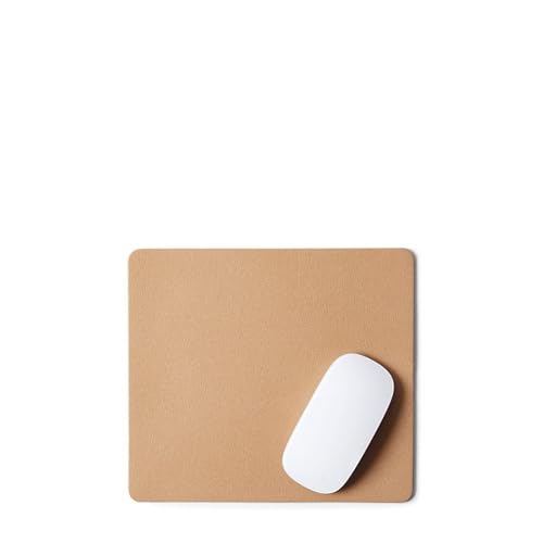 Leatherology Modern Mouse Pad - Full Grain Leather - 8" H x 9" W - Tan - color: Premium Tan