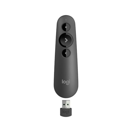Logitech R500 Laser Presentation Remote Wireless Presenter, W126636324 (Remote Wireless Presenter Bluetooth/RF Graphite Logitech R500 Laser Presentation Remote, Bluetooth/RF,)