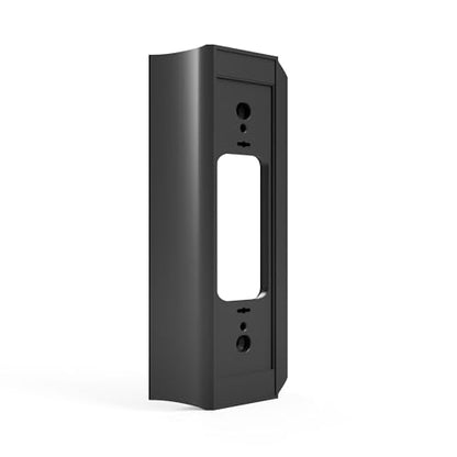 Hidden River Lab Premium Wall Plate Adapter for Wired Doorbell Pro (3rd Gen) - Proprietary Mounting Plate for Cleaner Install, Wiring Clearance & Single-Gang Box Coverage - Made in USA - Black