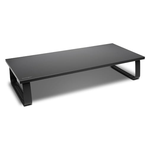 Kensington Extra Wide SmartFit Monitor Stand, Ergonomic Height Adjustable, for Monitors up to 32 Inches and MacBook M1/M2/M3/M4 (K55726WW) Black