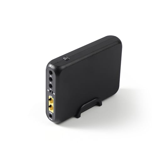 48Wh UPS Battery Backup, DC 5V/9V/12V & Passive POE 24V/48V | Uninterruptible Power Supply for WiFi Router, Modem, ONU, CCTV Camera, USB-A & USB-C
