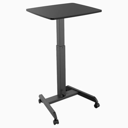 Desky Zero Pedestal Stand Up Desk Black - color: Black