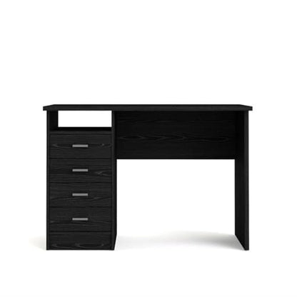 Tvilum Desk with 4 Drawers, Black Woodgrain