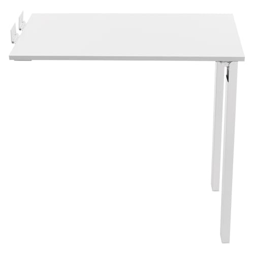 Wall Mounted Folding Table 29.52" x 15.75" Drop-Leaf Desk with Support Legs - color: White