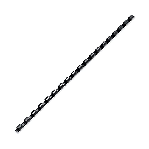 Binditek Plastic Binding Comb Spines, 1/4 Inch, 19 Ring, Black, 200 Pack | Plastic Binding Combs, 1/4 Inch Diameter, 25 Sheet Capacity, for Letter Size, for Students and Coworkers - size: 1/4"(25 Sheet Capacity), style: 200 Pack