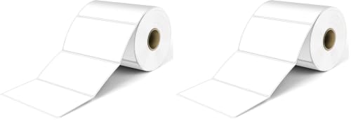 L Liked 4" x 2" Direct Thermal Labels, 750 Barcode Shipping Labels (Pack of 2) - size: 4"x2"-1 Roll (Pack of 2)