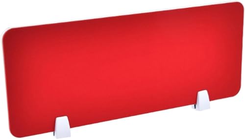 Desktop partition Desk Divider,Stand Up Clamp Privacy Panel Decorative Partitions Office Screen Partition(Rosso,23.6x11.8in) - color: Rosso, size: 23.6x11.8in