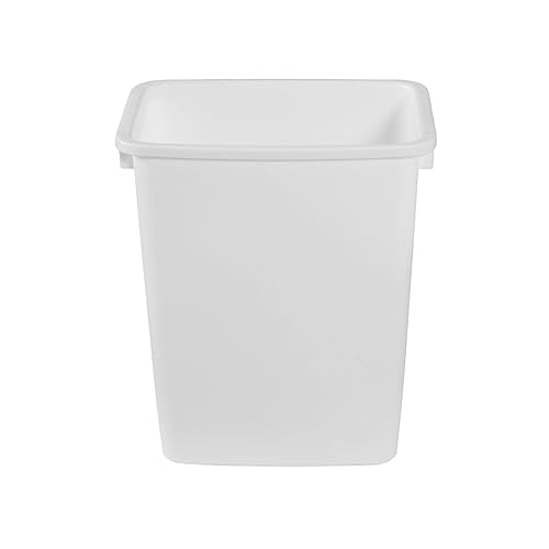 Rubbermaid 4 Pack Traditional Open Top Waste Basket Indoor Trash Bin Container for Bathrooms, Kitchens, and Home Office, 21 Quart, White