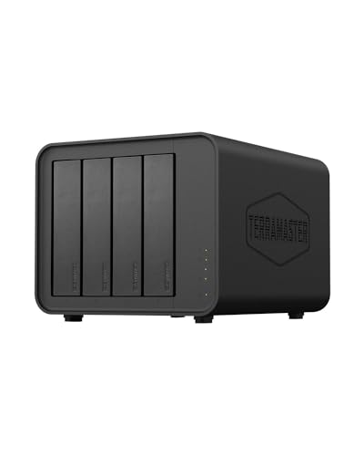 TERRAMASTER D4-320 External Hard Drive Enclosure 4-Bay (Diskless) | USB 3.2 Gen2 10Gbps, Type-C USB Storage, Hot Swappable Plug and Play (Diskless)