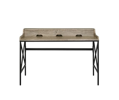 Desk with USB Port and Electrical Outlet - Light Brown