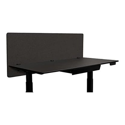Stand Up Desk Store ReFocus Clamp-on Acoustic Desk Divider Privacy Panel that Reduces Noise and Visual Distractions (Ash Gray, 59" x 23.6") - color: Ash Gray, size: 60" X 24"