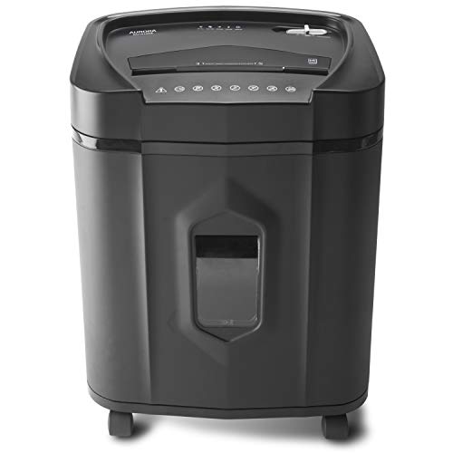 Aurora AU1415XA 14-Sheet Crosscut Paper/CD and Credit Card Shredder/ 5-Gallon pullout Basket/ 10 Minutes Continuous Run Time - style: 14-Sheet CrossCut Shredder