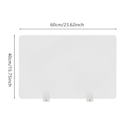 4PCS Desk Dividers Office Partitions, Privacy Desk Panel Protective, Acrylic Plexiglass Shield with Clamps for Offices Schools Call Centers - 23.6”L X15.8”W - color: Frosted