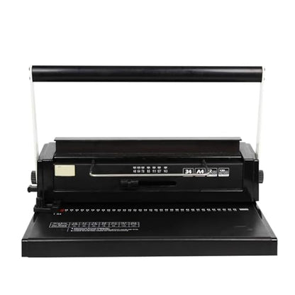 Binding Machine, 34 Hole Manual Wire Coil Puncher, Adjustable Margin Document Binder for A4 Paper Office School File Book Binding