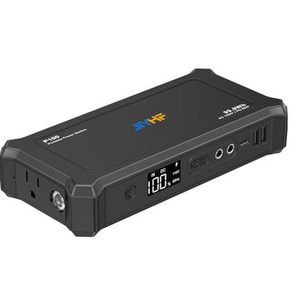 JIYHF Portable Power Bank with AC Outlet, 99.9Wh Fast Charging Battery Pack - style: P100 Black