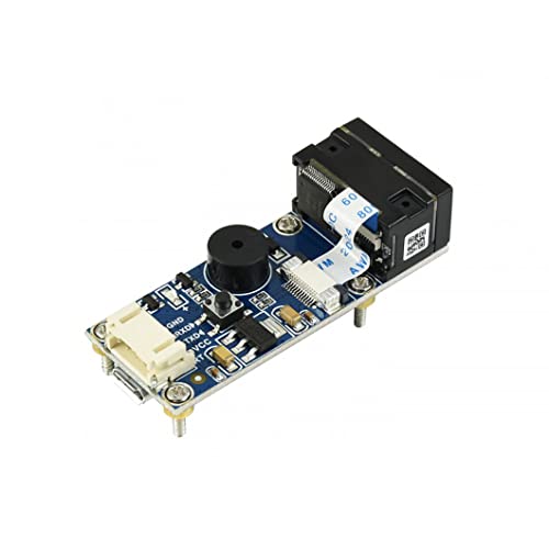 Barcode Scanner Module 1D/2D Codes Reader Kit Read Barcode, QR Code etc Onboard Micro USB and UART Serial Port Woks in The Dark