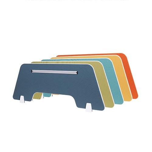Freestanding Desk Privacy Divider, Sound Proof Dividers, Shields Panels Cubicle Wall for Students and Office Divider (Color : Orange, Size 3 - color: Orange, size: 30X100X0.5CM